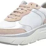 Geox Damen D DIAMANTA Sneaker, White/Nude