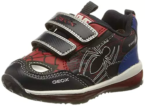 Geox Jungen B Todo Boy Sneakers, Navy Red