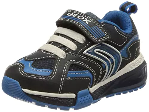Geox Jungen J Bayonyc Boy A Sneakers, Navy Sky