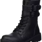 Geox Mädchen J Casey Girl B Stiefeletten,Schwarz