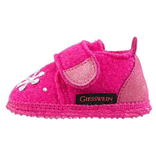 Giesswein Baby-Mädchen Unterroth Hausschuhe, Himbeer