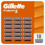 Gillette Fusion 5 Rasierklingen, 18 Ersatzklingen für Nassrasierer Herren mit 5-fach Klinge