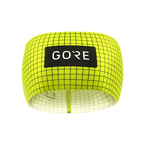 GORE WEAR Unisex Stirnband Grid, Einheitsgröße, Neon-Gelb/Schwarz