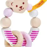 Greifling 64300 aus Holz, rosa, 9, 5 cm, Steiff by Selecta