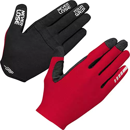 GripGrab Aerolite InsideGrip Langfinger Profi MTB Race Handschuhe Ungepolsterte rutschfeste Sommer Radsporthandschuhe