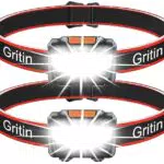 Gritin Stirnlampe LED, LED Stirnlampe Kopflampe Superhell mit 3 Modi