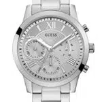 Guess Damen Analog Quarz Uhr mit Edelstahl Armband W1070L1