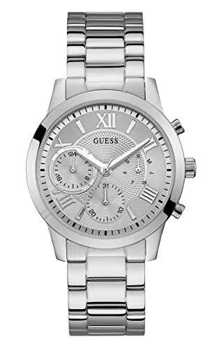 Guess Damen Analog Quarz Uhr mit Edelstahl Armband W1070L1