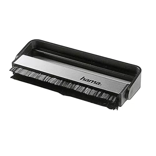 Hama Carbon Schallplattenbürste Plattenbürste, Schallplatten Kohlefaser-Bürste