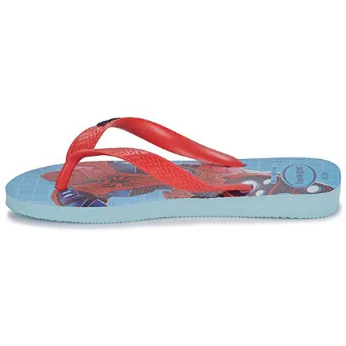 Havaianas Kids Top Marvel II Flipflop, Blue Water, 29/30