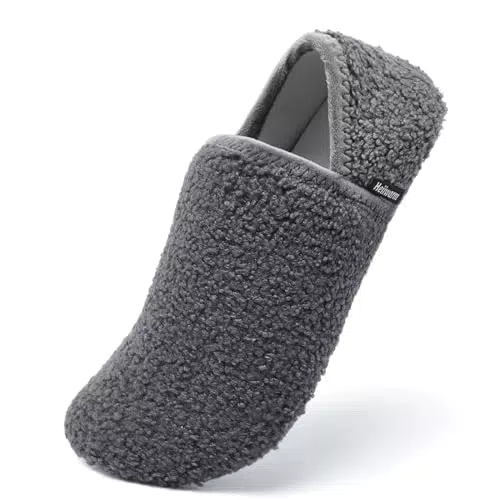 Heiiwarm hausschuhe damen/herren slipper damen pantoffeln Unisex winter hüttenschuhe damen Grau38/39