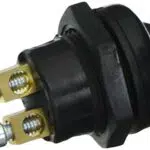 HELLA 6JF 001 571-101 Zünd-/Startschalter - Druckbetätigung - Anschlussanzahl: 2 - geschraubt - Schließer - Bohrung-Ø: 22mm - Blechdicke: 7mm