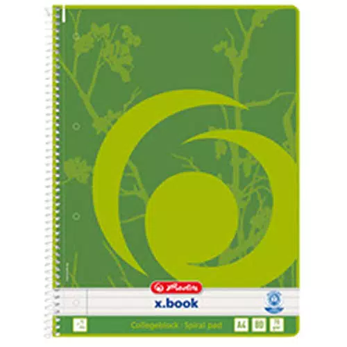 Herlitz 303420 Collegeblock Recycling, liniert, 60 g/qm