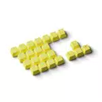 HK Gaming Rubber Keycaps Set, Anti-Rutsch Textur, Double Shot Keycap Set