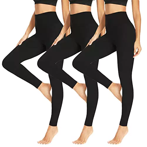 HLTPRO Leggings Damen Leggins Hose für Frauen High Waist Blickdicht Leggings Elastisch Bauchkontrolle Lang Sportleggins Yogahose für Outdoor Gym Freizeit