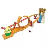 HOT WHEELS Super Mario Bros. - Dschungel-Königreich Rennstrecke Spielset inklusive Mario Die-Cast-Spielzeugauto - Erlebe die Abenteuer aus dem Film zu Hause