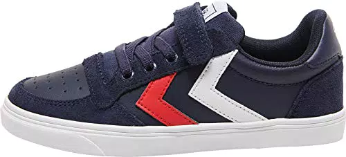 Hummel Unisex Kinder Slimmer Stadil Leather Low JR Sneaker Niedrig