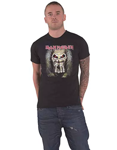Iron Maiden Herren T-Shirt, Eddie Candle Finger, GR. X-Large