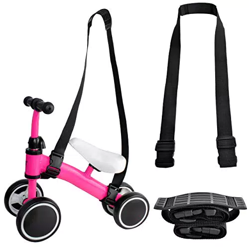 ISO TRADE Schultergurt Tragegurt für Laufrad Roller Fahrrad universell passend schwarz 8616