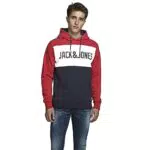 JACK & JONES Herren Warmer Print Hoodie, Logo Sweater Pullover