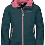 Jack Wolfskin FOURWINDS Jacket Kids Softshelljacke, Dark Blue/pink