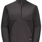 Jack Wolfskin Jungen Teen Halfzip Y Pullover, Granite Black
