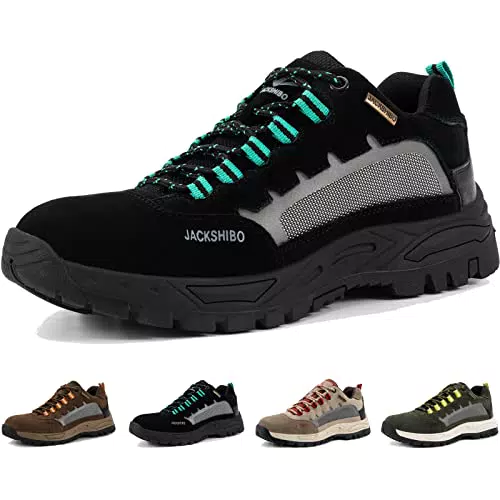 JACKSHIBO Wanderschuhe Herren Damen Trekkingschuhe Leicht Atmungsaktiv Traillaufschuhe Wanderhalbschuhe Outdoorschuhe