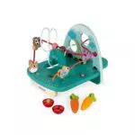 Janod - Wooden Looping Rabbit & Co - Toddler Manipulation and Motor Skills Toy - For children from the Age of 18 months