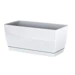 Jardinera de plastico Coubi Case P en color blanco 39 x 19 x 18