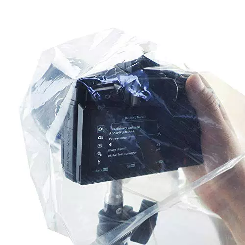JJC RI-S Einweg-Regenschutzhülle für spiegellose Systemkamera - 2 STK. - transparent