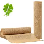 Jute Tischläufer Rolle 丨2 Stück, 30x275cm丨Natürlicher Burlap Läufer für rustikale Hochzeiten
