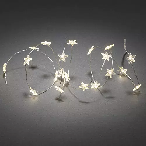 Konstsmide 3199-103 Motiv-Lichterkette Sterne Innen batteriebetrieben Anzahl Leuchtmittel 20 LED War