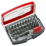 kwb Bit-Set Bitbox mit Bithalter 32-teilig inkl. 44652 Zoll Sechskant-Schaft nach ISO 1173 und C 44626 Form