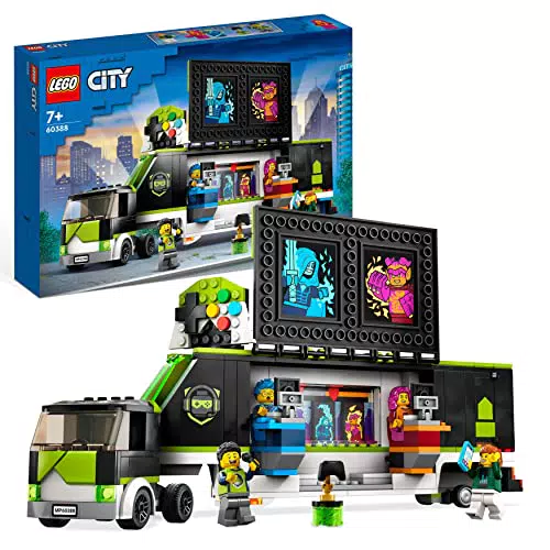LEGO 60388 Gaming Turnier Truck, LKW-Spielzeug mit Minifiguren