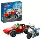 LEGO 60392 City Polizei Verfolgungsjagd mit Polizei-Motorrad Set
