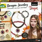 Lena 42303 Bastelset Drachen-Juwelen, Schmuckbastel Set mit Halskette mit Amulett