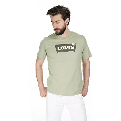 Levi's Herren Housemark Graphic Tee T-Shirt, Green, X-Small