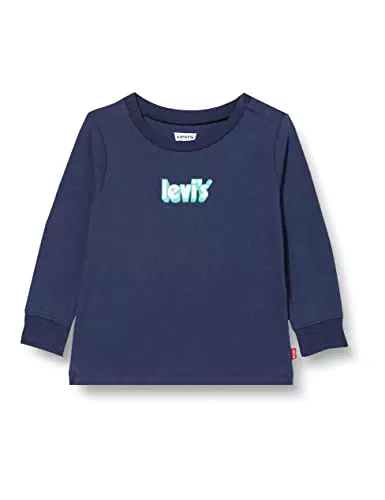 Levi's Kids long sleeve cozy tee shirt Baby Jungen Naval Academy 6 Monate