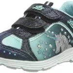 Lico Mädchen Unicorn V Blinky Sneaker, Marine Türkis