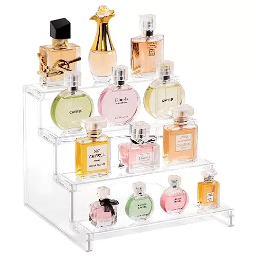 Lifewit 4-stufiger klarer Display-Ständer, 1er-Pack Kunststoffständer für Präsentation