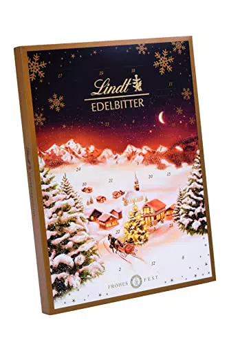 Lindt Schokolade Edelbitter Adventskalender 2023, 250 g