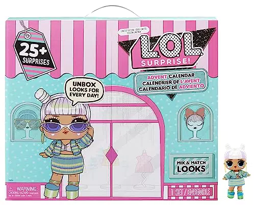 LOL Surprise Adventskalender mit Limitierter Sammlerpuppe und 24 Überraschungen - MAKEOVER BABE 2.0 - Mix and Match Outfits
