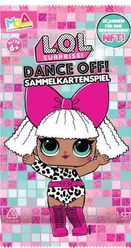 LOL Surprise Dance Off Trading Cards Deutschland - 1 Booster Pack mit je 8 Sammelkarten
