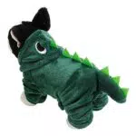 lyrlody Dinosaurier-Kostüm für Hund und Katze, Pet Dino Hoodie Kleidung Wintermantel mit Kapuze für Kleine Hunde Welpen