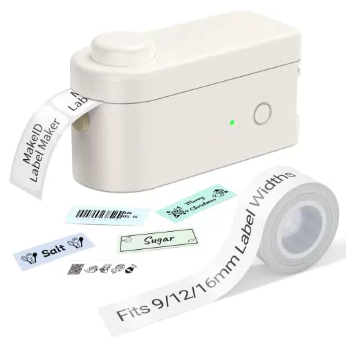Makeid Etikettendrucker, Monochrom, Bluetooth L1 Beschriftungsgerät Handgerät