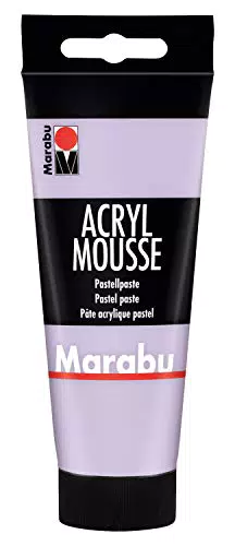 Marabu 12050050007 - Acryl Mousse lavendel 100 ml, leichte Pastell - Acrylpaste auf Wasserbasis