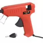 Meister Heißklebegerät 20 W, HP78 - Mit Präzisionsdüse - Schnelle Aufheizzeit - Inklusive Ø 11 mm Klebestifte / Heißklebepistole für DIY-Projekte & Bastelarbeiten / Klebepistole mit Patronen / 5414510