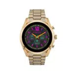 Michael Kors Damen Uhr Gen 6 Smartwatch Bradshaw mit integrierter Alexa Edelstahl goldfarben Band Edelstahl goldfarben