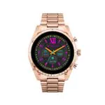 Michael Kors Damen Uhr Gen 6 Smartwatch Bradshaw mit integrierter Alexa Edelstahl roségoldfarben Band Edelstahl roségoldfarben