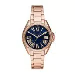 Michael Kors Damenuhr Kacie, Dreizeigeruhrwerk, 39mm Rose Gold Edelstahlgehäuse mit Edelstahlarmband